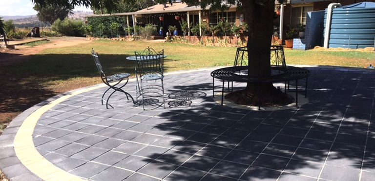Backyard DIY Patio CCP Flagstone Paver