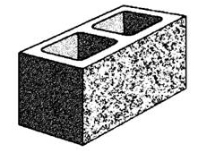 20.121 Hollow full length split face block