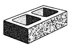 20.127 hollow - half high split face block