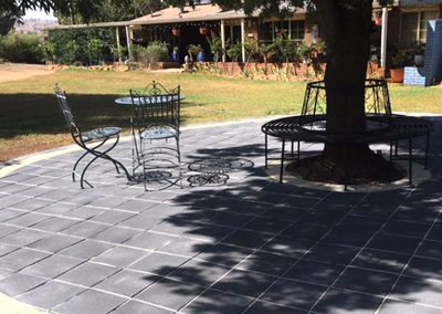 Flagstone Paver Backyard DIY Patio