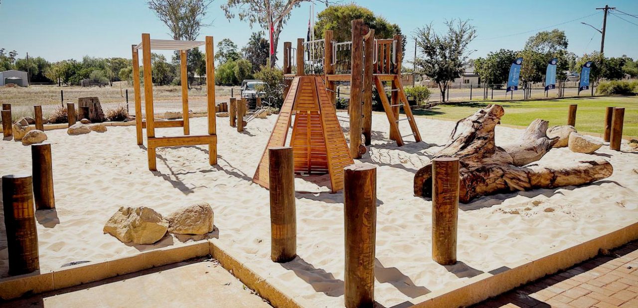 Playground Edging Interlocking Garden Edging Cowra Concrete Products